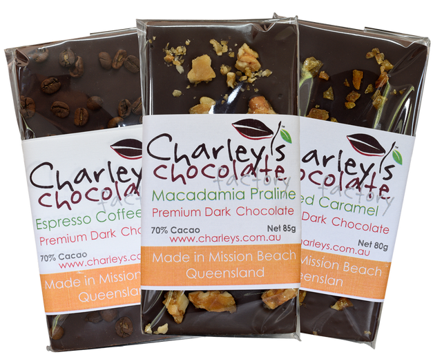 Charley's chocolate salted caramel praline espresso